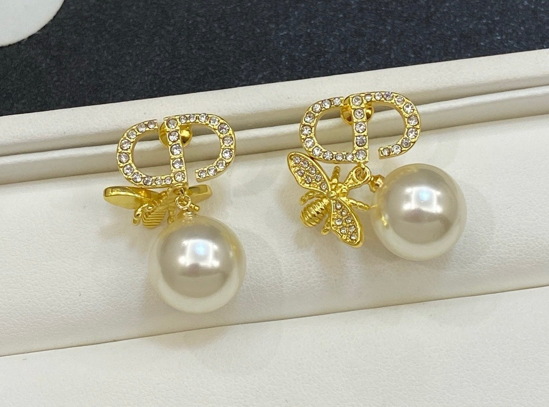 Boucle d’oreilles abeille
